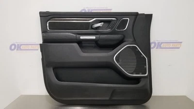 19 DODGE RAM 1500 NEW BODY DOOR TRIM PANEL FRONT LEFT DRIVER BLACK  - Image 1 of 4
