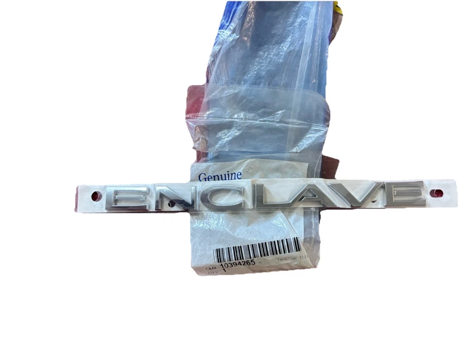 Placa de identificación Buick Enclave 2008-2017 emblema puerta levadiza 10394265 nuevo fabricante de equipos originales Foto 1 de 1