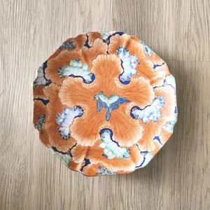 Rare Vtg Chinese Porcelain Decorative Plate Hanging Wall Decor Flowers Bird 8.5" - Picture 1 of 12
