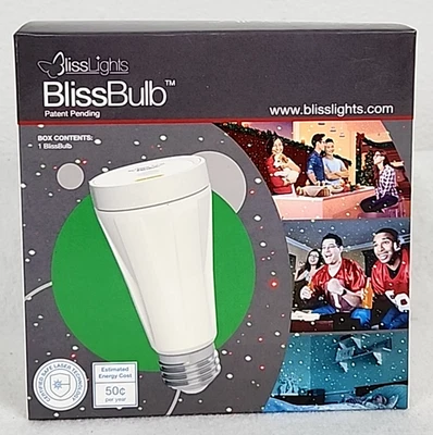 BlissLights BlissBulb Laser Star Projector Green Light Bulb NEW