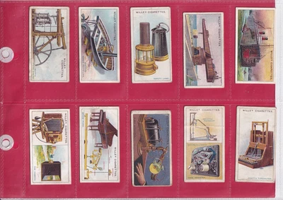 WILLS - FAMOUS INVENTIONS -  ISSUED 1915 - 10 CARDS - LOW NUMBERS - Image 1 of 2