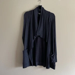 Athleta Women M Blue Cozy Pockets Athleisure Lounge Studio Wrap Cardigan NWT - Picture 1 of 12