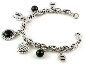 AIGNER A67350 Mädchen Damen Bettelarmband Anhänger Edelstahl Armband Bracelet - Bild 1 von 1