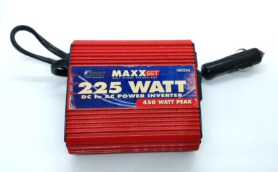 Vector Maxx SST 225 Watt DC To  110 Volt AC Power Inverter VEC034 Red - Image 1 of 4