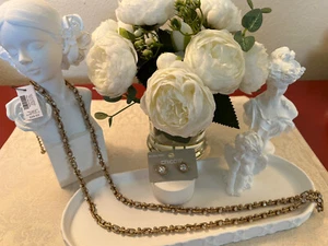 Chico's Goldtone Necklace, Bracelet, Earrings Set New! - Picture 1 of 5