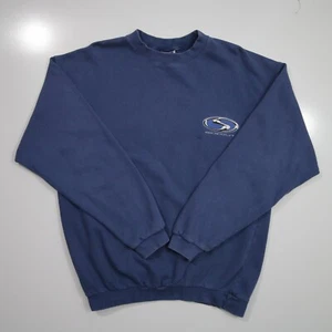 Vintage Sideout Sweatshirt Mens Med Blue Crewneck 90s Surf Skate Sweater Adult - Picture 1 of 21