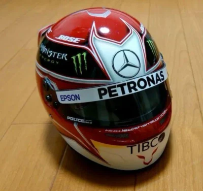 BELL 1/2 Scale Helmet Lewis Hamilton Used F1 2019 Mercedes PETRONA Champion Year - Bild 1 von 4