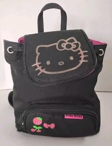 Mini Mochila Hello Kitty Negra Rosa Plata Stud Sanrio Fruit - Imagen 1 de 12