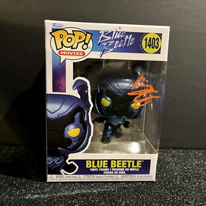 Signed Angel Manuel Soto Blue Beetle Funko Pop (#1403 Movie Director Autograph) - Picture 1 of 2