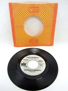 HERMAN'S HERMITS Ginny Go Softly in mono & stereo PSR-45-019 45 Record - Picture 1 of 5