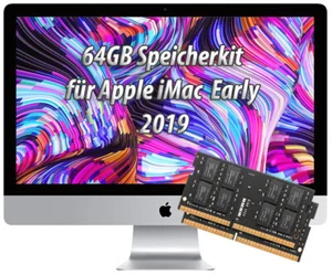 64 GB DDR4 SO-DIMM PC4 2666 MHz Arbeitsspeicher kit iMac 27 Modell 2019 A2115 - Bild 1 von 1
