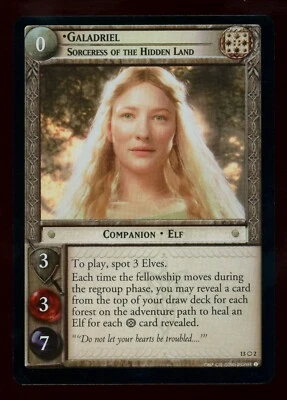 LOTR TCG Bloodlines Masterworks Foil 13O2 Galadriel, Sorceress of the Hidden Lan - Image 1 of 2