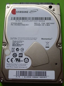 ST2000LM003 /AV1 P/N: G1493-H26A-A2X9T F/W: 2BC10007 02/2015 Samsung 2TB - Bild 1 von 2