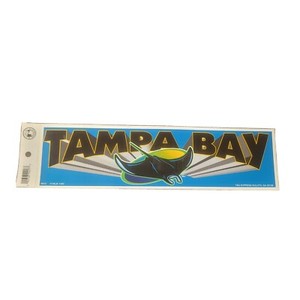 TAMPA BAY DEVIL RAYS Vintage Team Bumper Sticker Decal Stripe NOS 1995 11" 