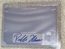 PARKER MEADOWS 2017 LEAF PERFECT GAME AUTOGRAPH PRINT PLATE YELLOW #1/1 TIGERS