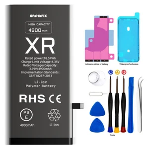 Batterie pour iPhone XR Batterie 4900 mAh Haute Capacité Haute Qualité New Battery - Photo 1/7