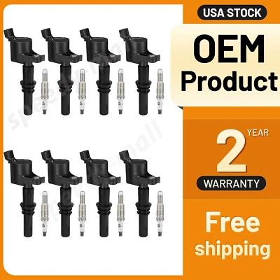 8X Ignition Coil Packs DG511 & Spark Plugs SP546 for Ford F-150 F-250 F-350 SD - Image 1 of 4