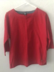 Izod top size SP. NWOT 100% cotton, Lace on sleeves 100% Polyester RED - Picture 1 of 4