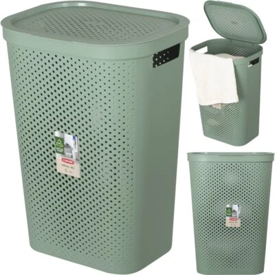 Curver INFINITY 60L Kunststoff Wäschebox - Grün - Bild 1 von 4