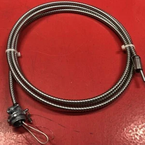 Thermocouple 1 Inch Probe with BX Armor or SS Braid Cable - Picture 1 of 4