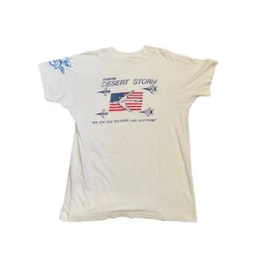 Vintage Rare Desert Storm Shirt XL Operation Eagle USA Jets 90s - Bild 1 von 4