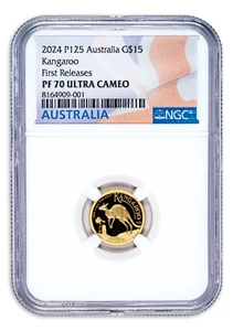 2024 Australia 1/10 oz PROOF Gold Kangaroo Coin NGC PF70 UCAM - Only 500 Minted! - Picture 1 of 5