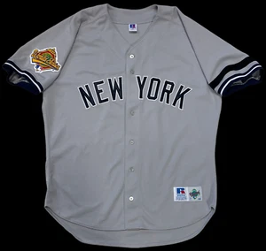 DEREK JETER 1996 WORLD SERIES AUTHENTIC NEW YORK YANKEES RUSSELL DC JERSEY 48 - Picture 1 of 5