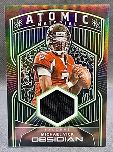 2020 Panini Obsidian Michael Vick Green Etch Atomic Jersey #07/30 Jersey #! - Bild 1 von 3