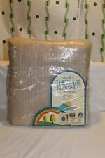 Vintage NEW Medley Loom Woven Thermal Blanket Twin Size Sears Slumber Shop 1970s