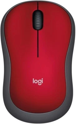 Logitech M185 Wireless Mouse - Red - NO USB RECEIVER - Image 1 of 2