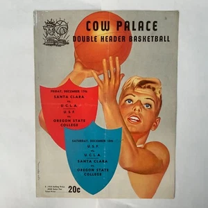 Bill Russell & K.C. Jones 1955 doble cartelera USF/UCLA/S. Clara/Ore St. En muy buen estado - en muy buen estado+ - Imagen 1 de 3