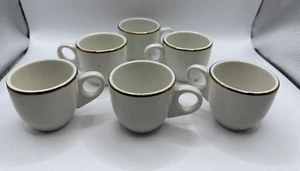H.L.C. Homer Laughlin Boston Demitasse USA Goldrand Espressotasse 6er Set - Bild 1 von 4
