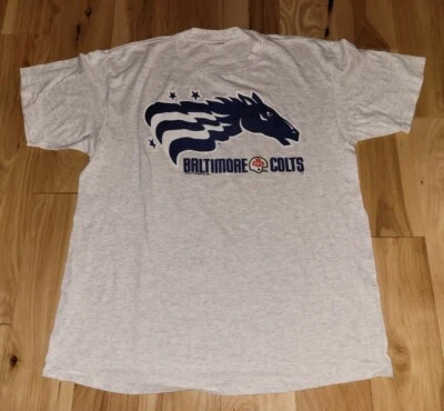 Baltimore Colts CFL Football League Gray tshirt Sz. Large Made in the USA CFL - Image 1 of 4