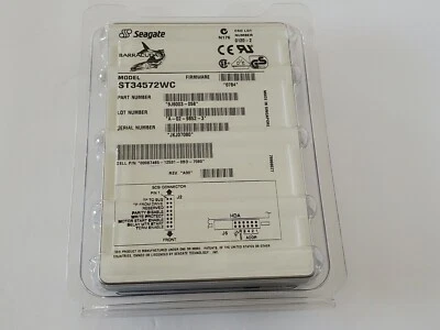4.5GB Seagate ST34572WC 3.5 80 PIN SCSI LVD ULTRA2 WIDE Internal Hard Disk Drive - Image 1 of 4
