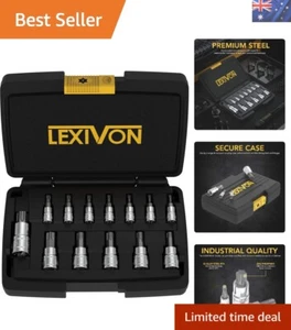 13-Piece Torx Bit Socket Set in S2 Alloy Steel | T8-T60 Sizes Included - Picture 1 of 9