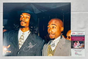 Snoop Dogg Signed Amerikaz Most Wanted 11x14 Photo w Tupac Shakur PROOF JSA B - Picture 1 of 6