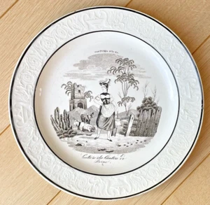 Ancienne Assiette en Faience de Choisy Laitière du Canton de Berne - XIXe - Picture 1 of 2