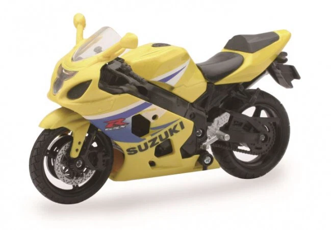 NEWRAY - Moto Sportive de couleur jaune - SUZUKI 600 GSXR - 1/18 - NEW67003J - Photo 1/1