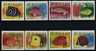 Surinam 447-51, C55-7 MNH Fish