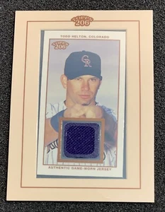 2002 Topps 206 #TR-TH Todd Helton Framed Jersey Relic Colorado Rockies - Picture 1 of 2