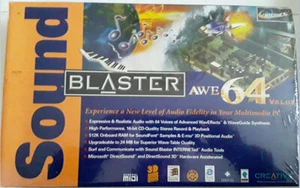 Carte son Creative Labs Sound Blaster Awe64 Value SB4500 - Neuve - Scellée - Photo 1/8