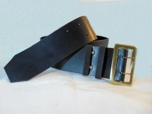CINTURÓN ANCHO 3.5", Negro o Marrón_Brida Grano Completo Cuero SANTA_PIRATE_COSPLAY - Imagen 1 de 9