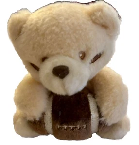 Football & Teddy Bear Plush Stuffed Animal Baby Rattle Toy Gund Starting Out 5” - Picture 1 of 8