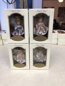 4 DG Creations "Angel Joy" Christmas Ornaments Porcelain New 3” - Picture 1 of 8