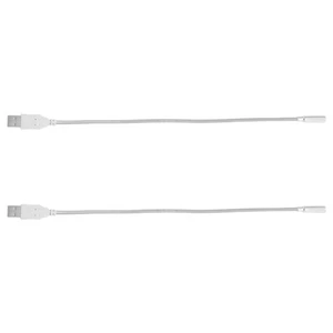 Lámpara de cuello de cisne ajustable con luz de teclado para computadora portátil 2 piezas luces USB - Imagen 1 de 12