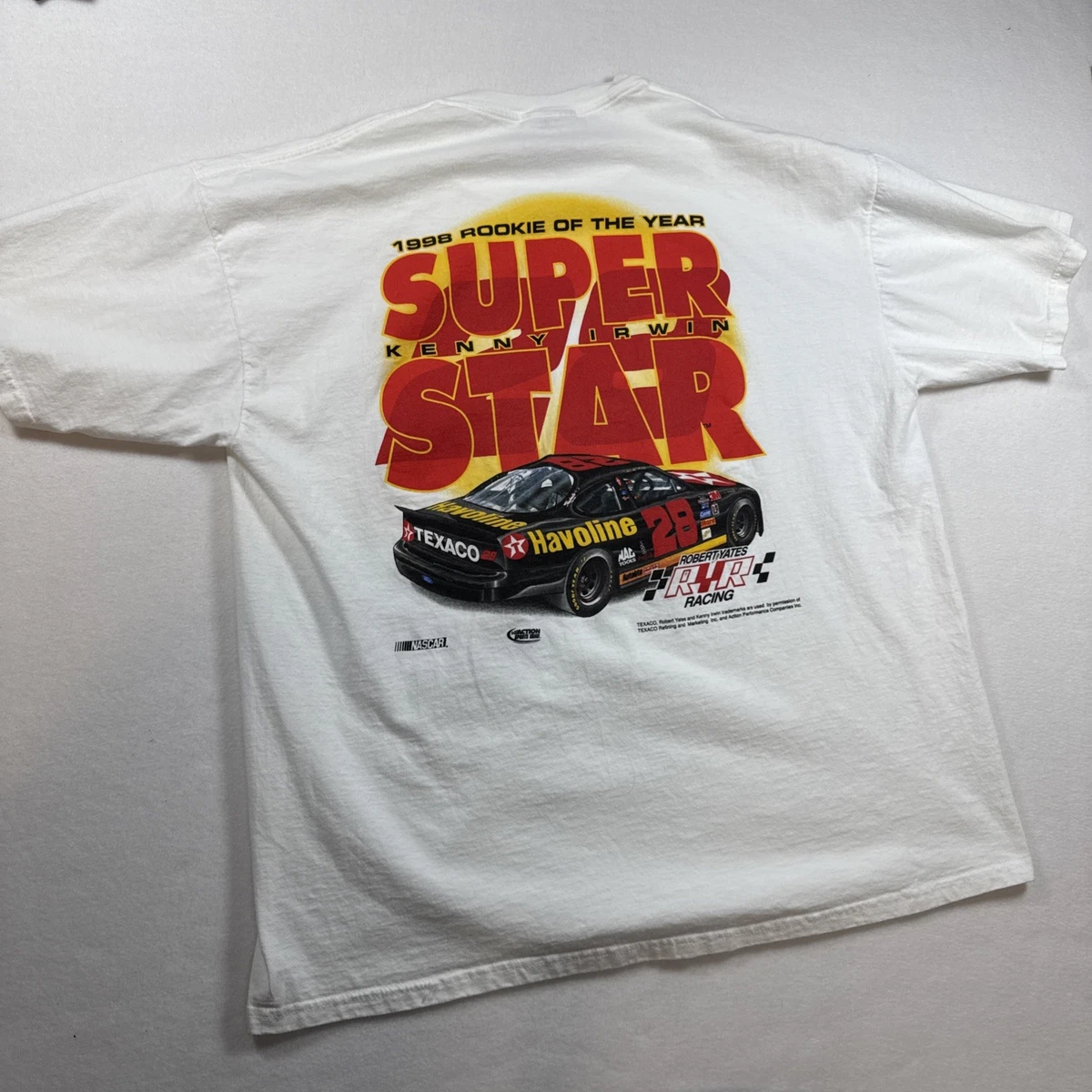 90s Kenny Irwin 28 Havoline Racing Tシャツ Kenny Irwin Signed 1997