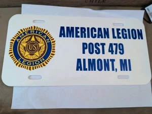 American Legion Nummernschild Post 479 Almont Mi Kunststoff  - Bild 1 von 1