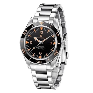 PAGANI Design 2024 41mm Men's Automatic Mechanical Watch Stainless Steel BLACK - Picture 1 of 7