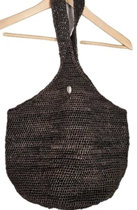 Helen Kaminski Carillo Australia Raffia Bohemian Schultertasche Handtasche Braun Sack M - Bild 1 von 8