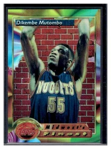 1993-94 Topps Finest Dikembe Mutombo #119 Refractor Denver Nuggets - Picture 1 of 2